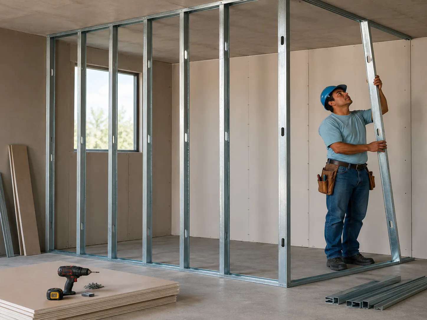 Instalación de sistema drywall y modular por HEMACON